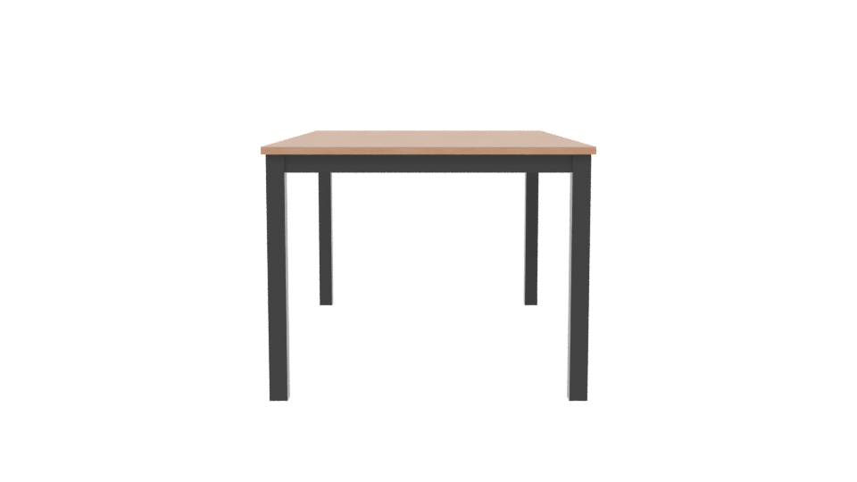 Minimalist Wooden Table 3D Model - Professional 3D Model Render 2