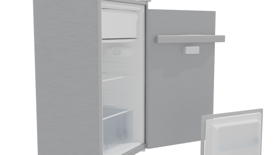 Stylish Residential Refrigerator Model - Professional 3D Model Render 9