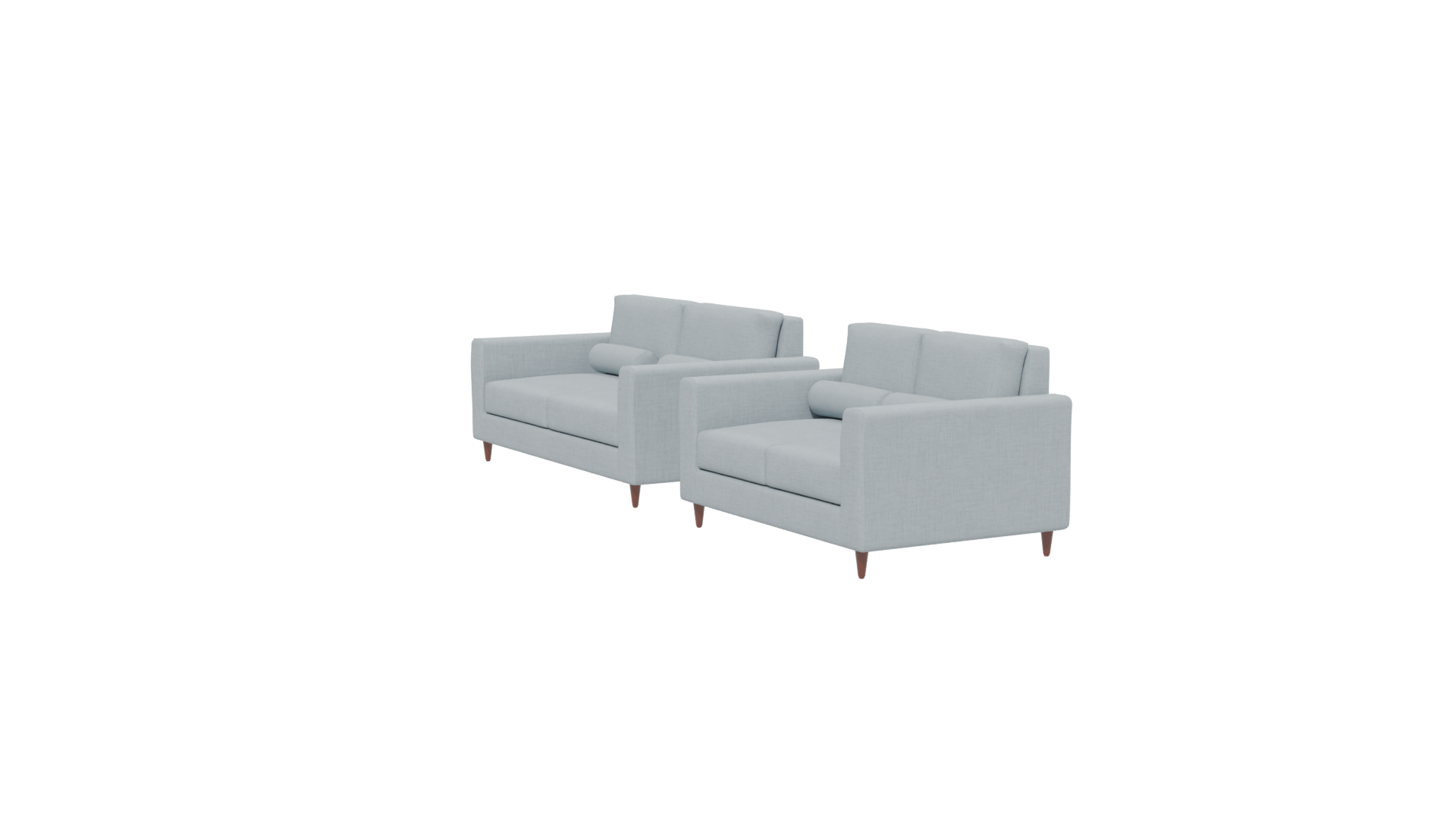 Stylish Modern Fabric Sofa Set 3D Model - Professional 3D Model Render 25