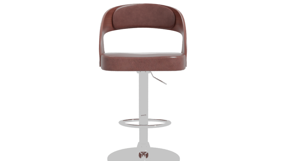 Stylish Modern Bar Stool 3D - Professional 3D Model Render 11