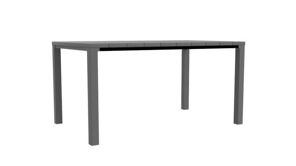 Contemporary Outdoor Dining Table 3D - Professional 3D Model Render 10