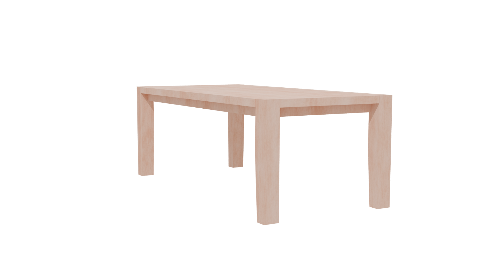Stylish Minimalist Dining Table 3D - Professional 3D Model Render 13