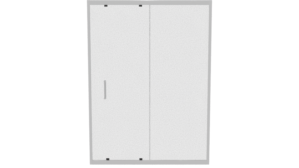 Stylish Glass Shower Door 3D - Professional 3D Model Render 5