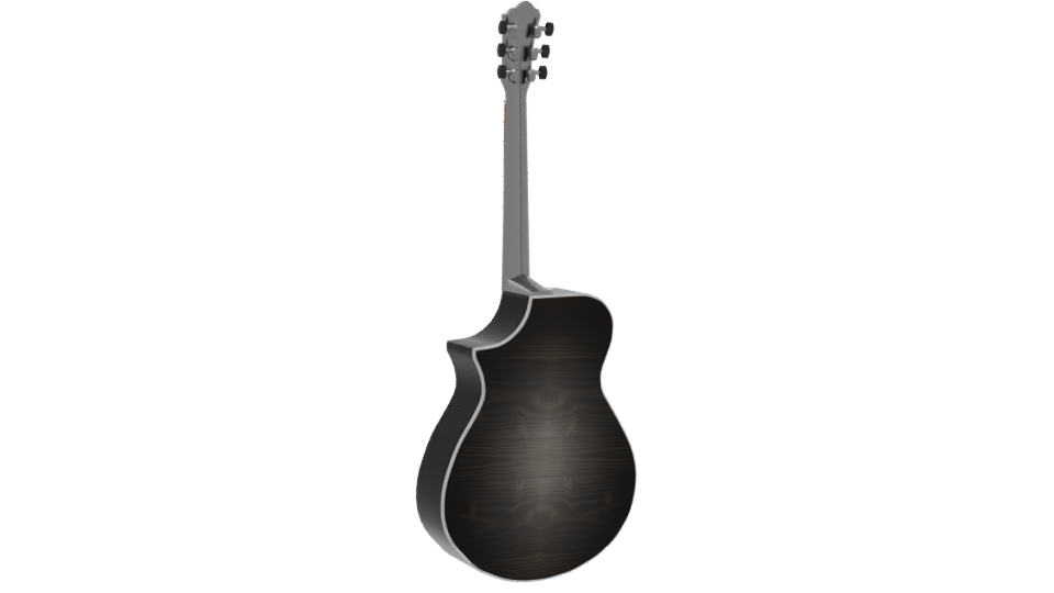Stylized Acoustic Guitar Model 3D - Professional 3D Model Render 4