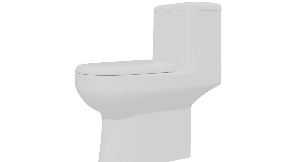 Stylish Modern Toilet 3D Model - Professional 3D Model Render 13