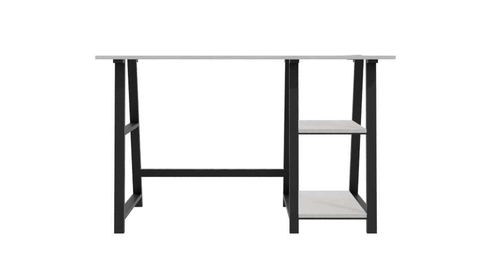 Minimalist Office Desk 3D Model - Professional 3D Model Render 11