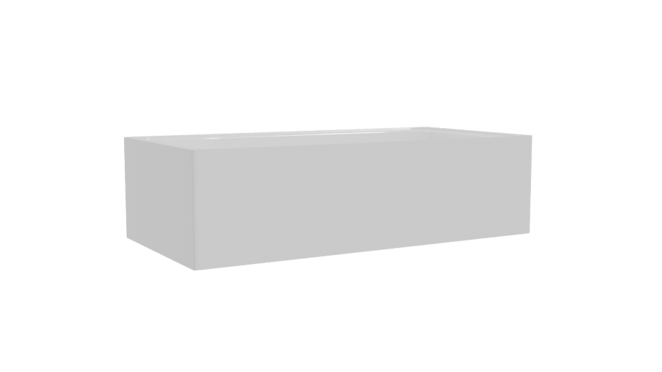 Stylish Modern Bathtub 3D Model - Professional 3D Model Render 10