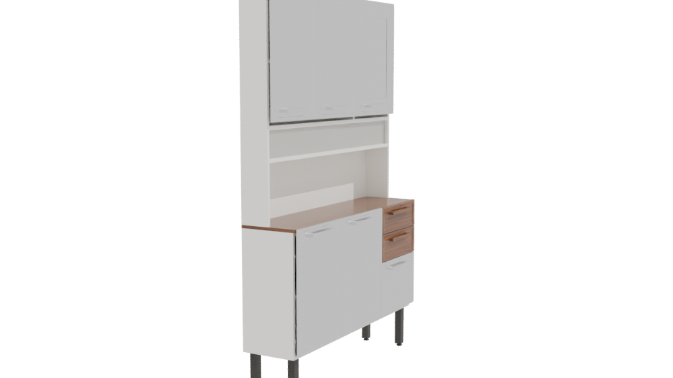 Modern Kitchen Cabinet 3D Model - Professional 3D Model Render 9