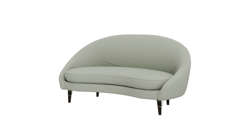 Contemporary Curved Upholstered Sofa 3D Model - Professional 3D Model Render 12