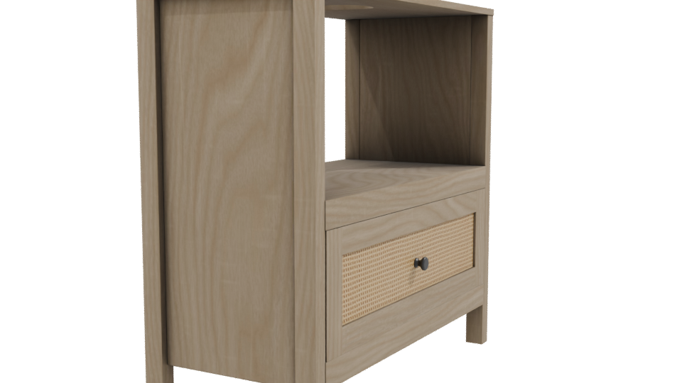 Contemporary Nightstand 3D Model - Professional 3D Model Render 9