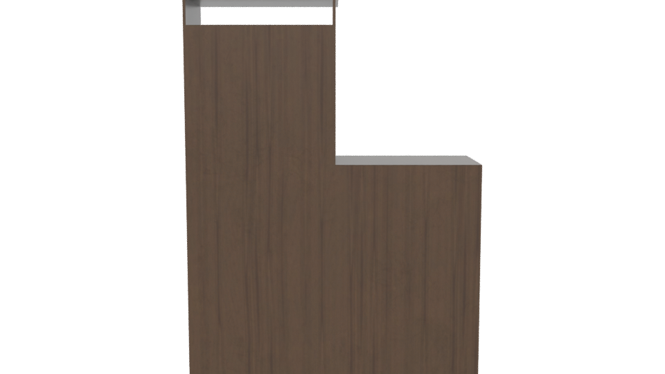 Elegant Wooden Storage Cabinet 3D Model - Professional 3D Model Render 5