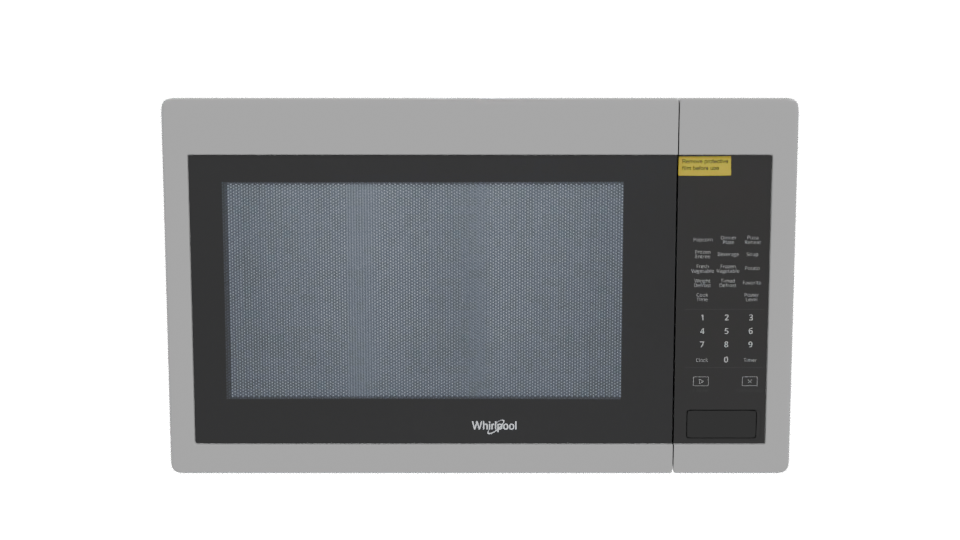 Stylish Household Microwave Model - Professional 3D Model Render 11