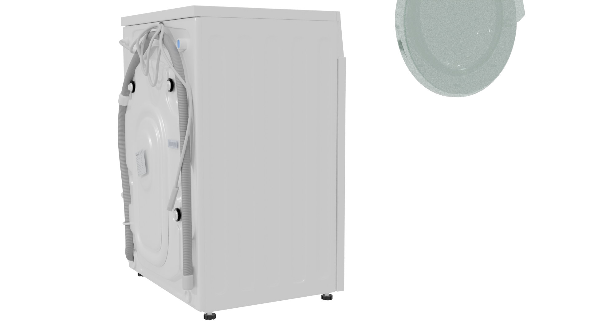 Modern Household Washing Machine 3D - Professional 3D Model Render 7