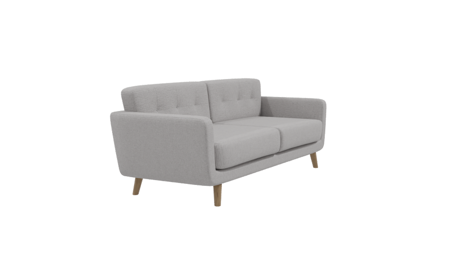 Contemporary Grey Sofa 3D Model - Professional 3D Model Render 9