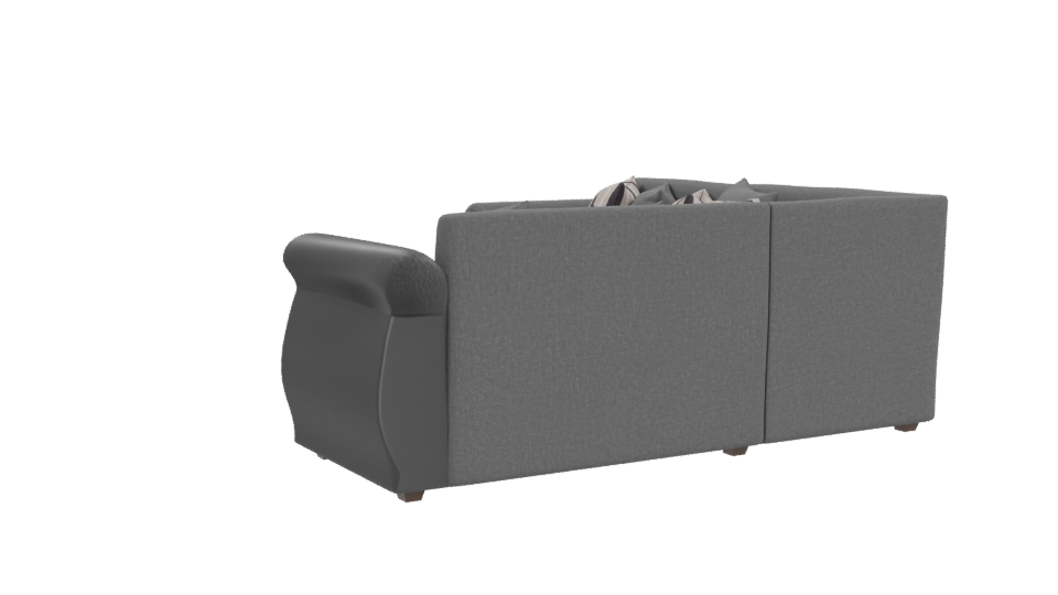 Contemporary Grey Sofa 3D Model - Professional 3D Model Render 4