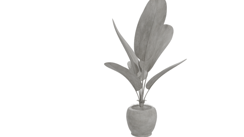 Stylish Potted Plant 3D Model - Professional 3D Model Render 11