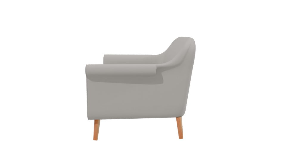 Stylish Modern Two-Seat Sofa - Professional 3D Model Render 2