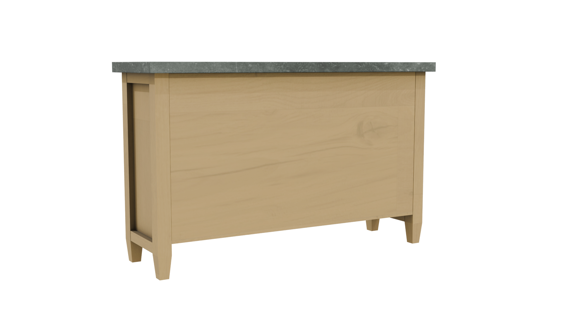 Stylish Wooden Sideboard 3D Model - Professional 3D Model Render 4