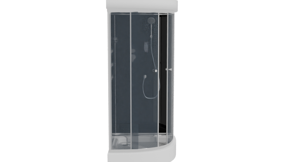 Stylish Shower Cubicle 3D Model - Professional 3D Model Render 11