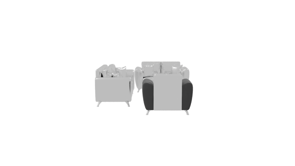 Contemporary Sofa Set 3D Model - Professional 3D Model Render 8