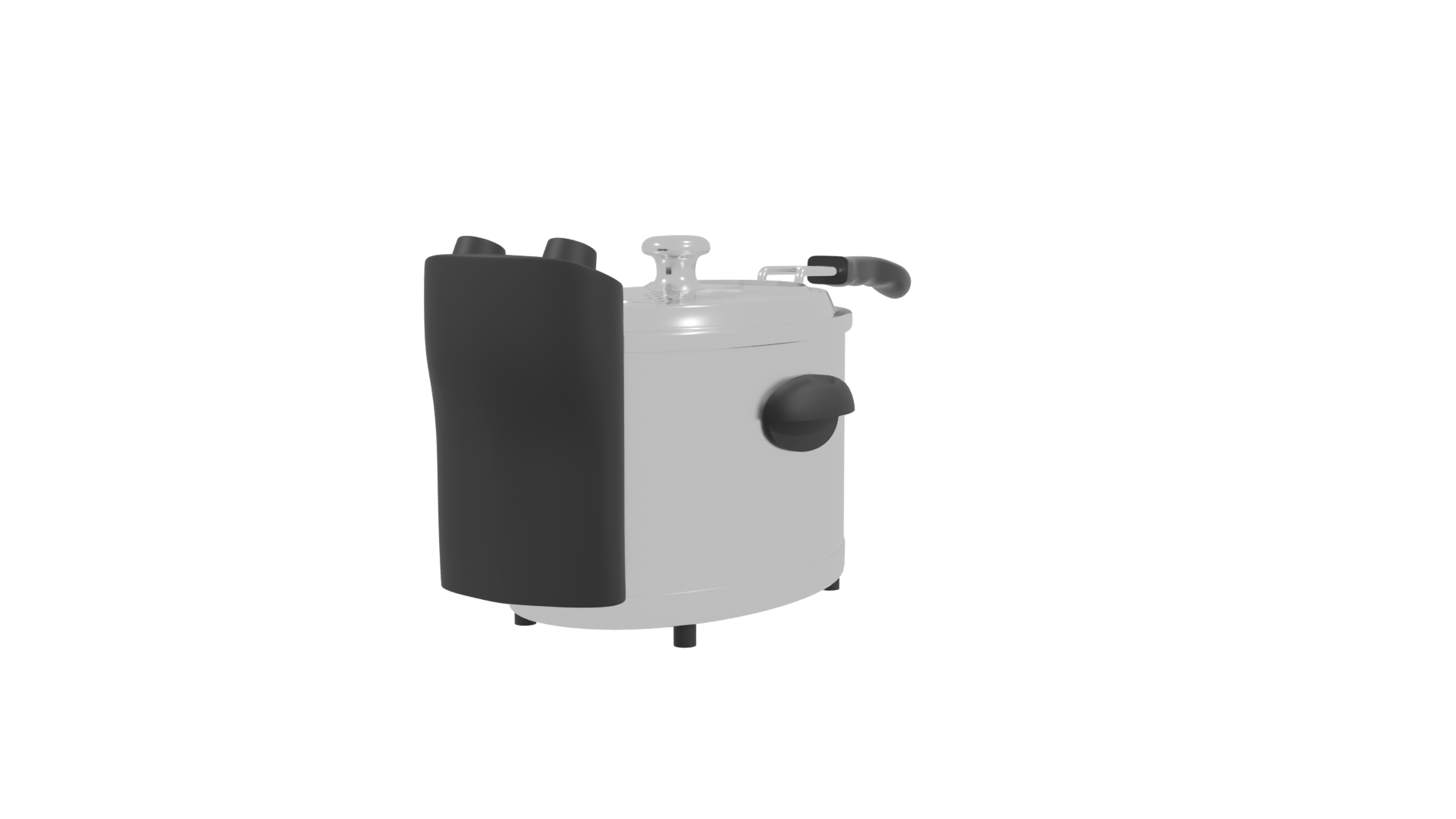 Stylish Electric Cooking Pot Model - Professional 3D Model Render 3