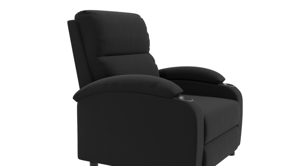 Stylish Reclining Chair 3D Model - Professional 3D Model Render 9