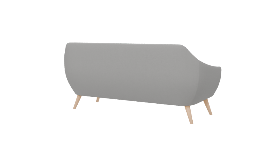 Contemporary Fabric Sofa 3D Model - Professional 3D Model Render 6