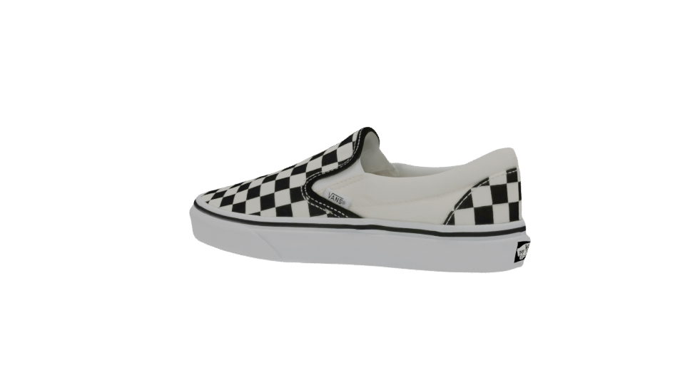 Stylish Slip-On Checkerboard Sneakers 3D Model - Professional 3D Model Render 6