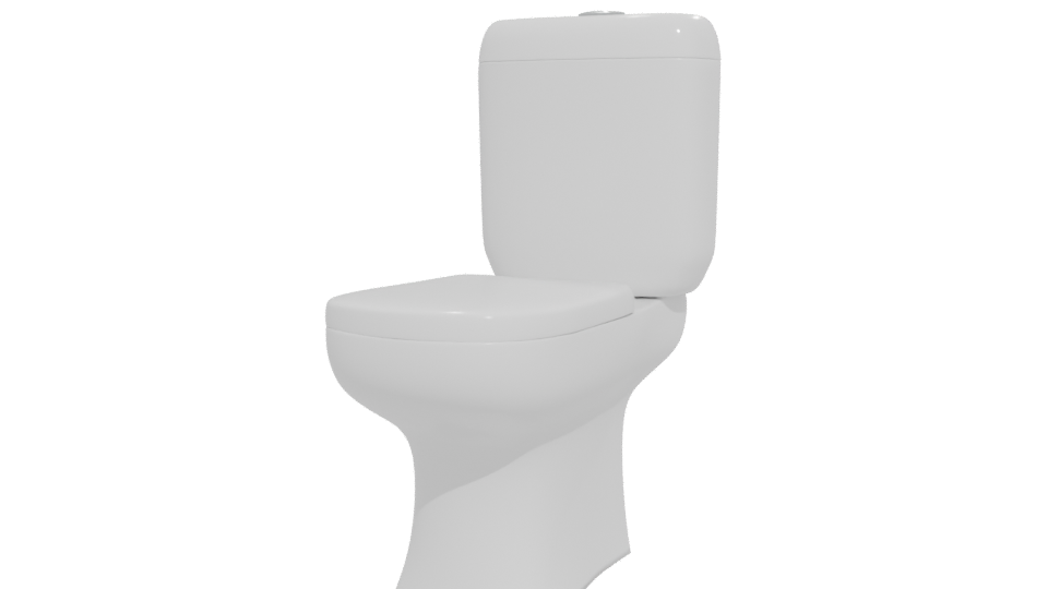 Standard Toilet 3D Model - Professional 3D Model Render 12