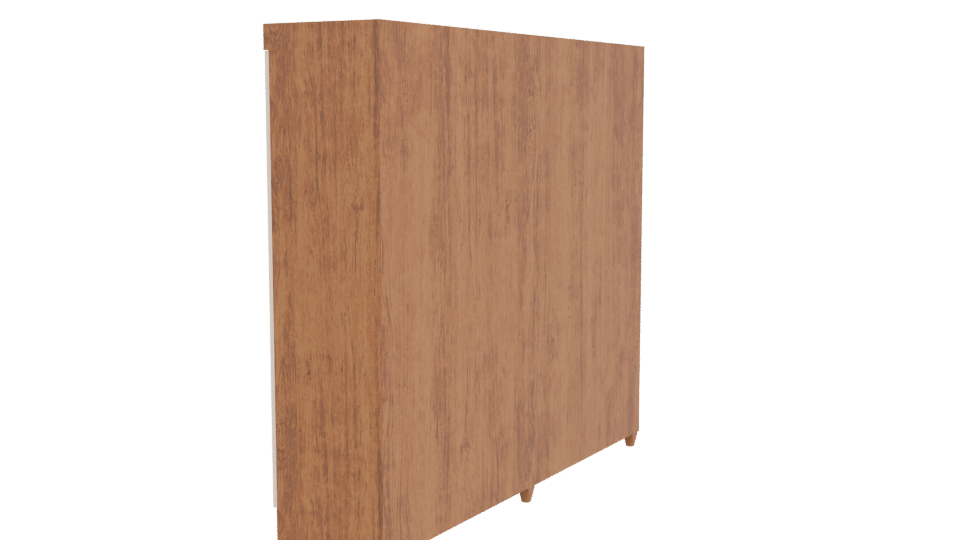Modern Wooden Cabinet 3D Model - Professional 3D Model Render 3