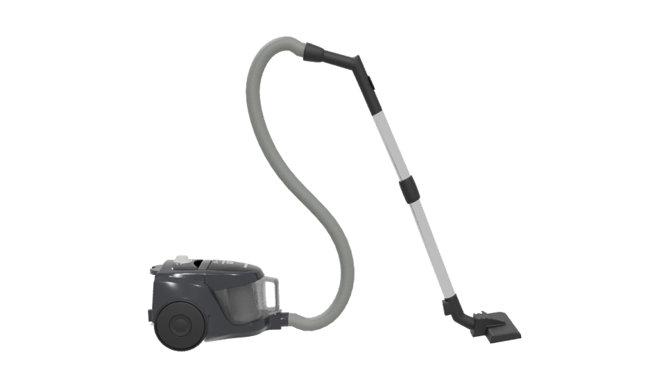 Compact Cylinder Vacuum Cleaner 3D - Professional 3D Model Render 5