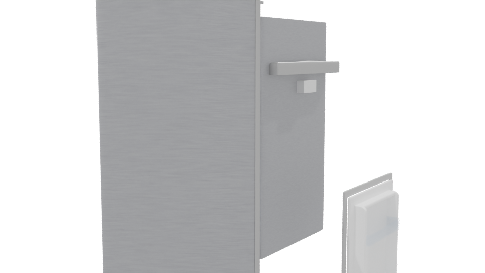 Stylish Residential Refrigerator Model - Professional 3D Model Render 8