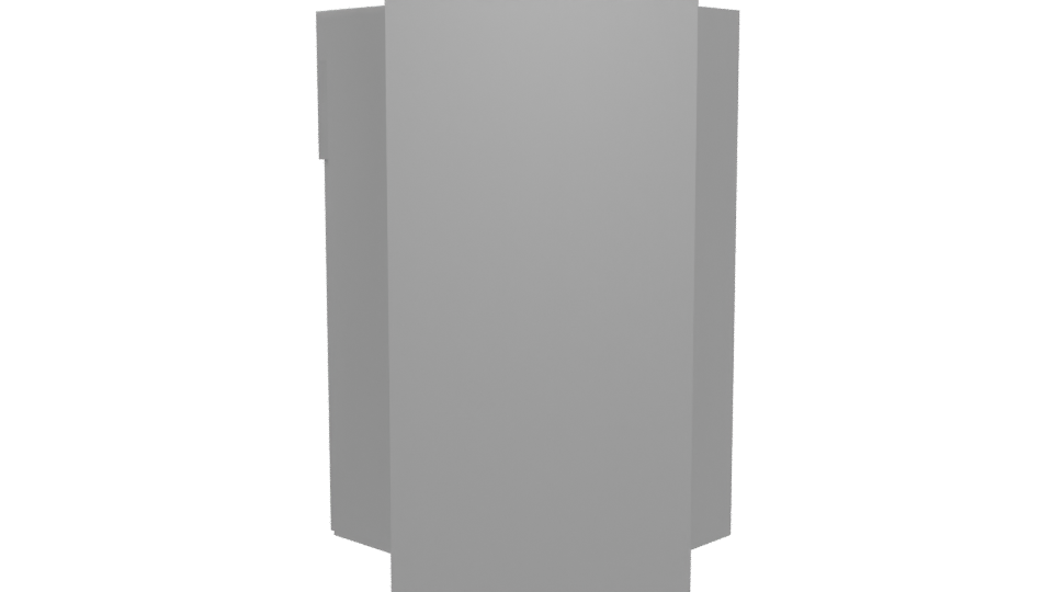 Stylish Double Door Refrigerator Model - Professional 3D Model Render 5