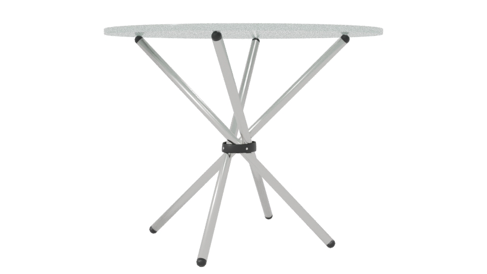 Stylish Glass Top Table 3D - Professional 3D Model Render 7