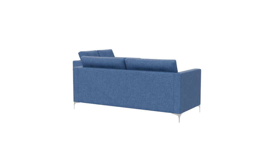 Stylish Blue Sofa Set 3D - Professional 3D Model Render 6