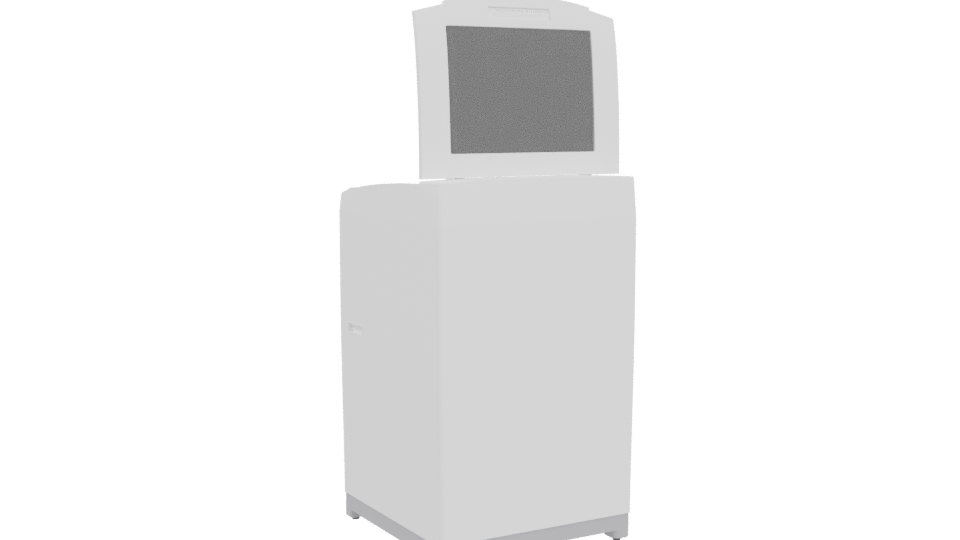 Contemporary Washing Machine 3D Model - Professional 3D Model Render 4