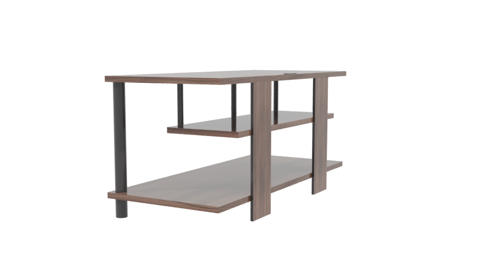 Modern TV Rack 3D Model - Professional 3D Model Render 3