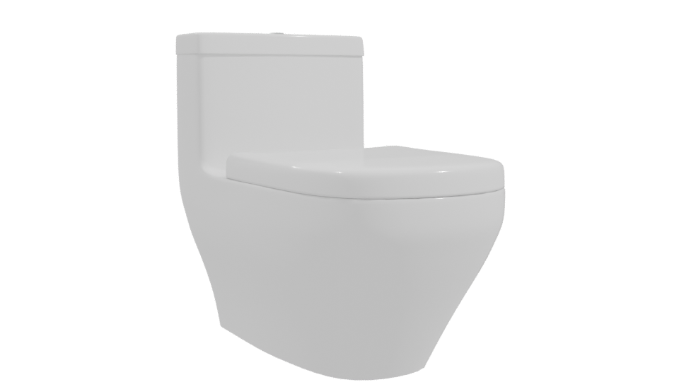 Stylish Modern Toilet 3D Model - Professional 3D Model Render 10