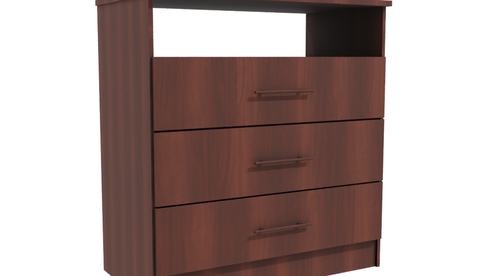 Contemporary Wooden Storage Cabinet 3D - Professional 3D Model Render 10