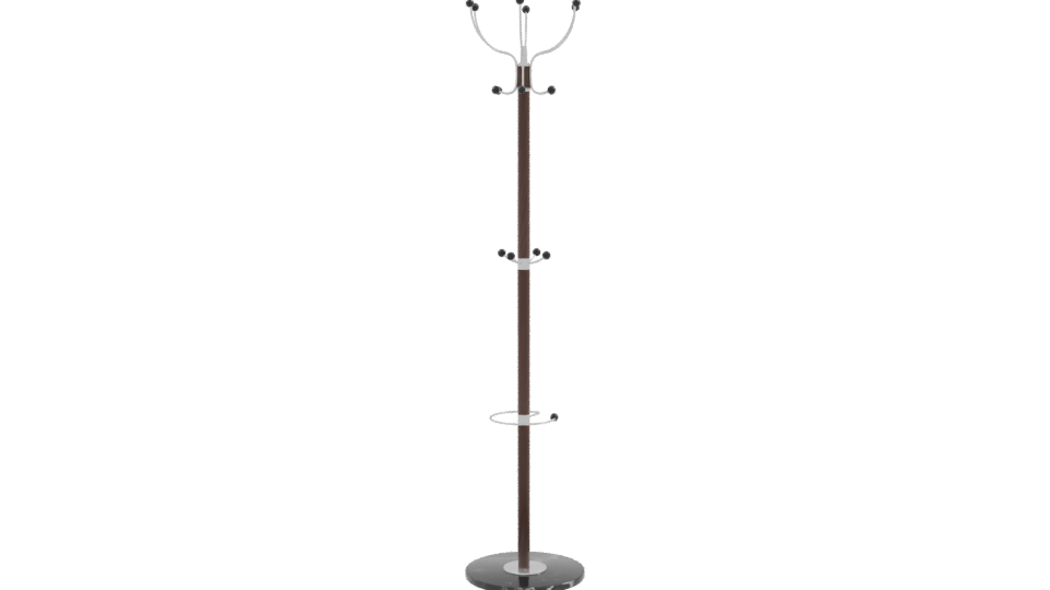 Stylish Wooden Coat Rack Model - Professional 3D Model Render 9