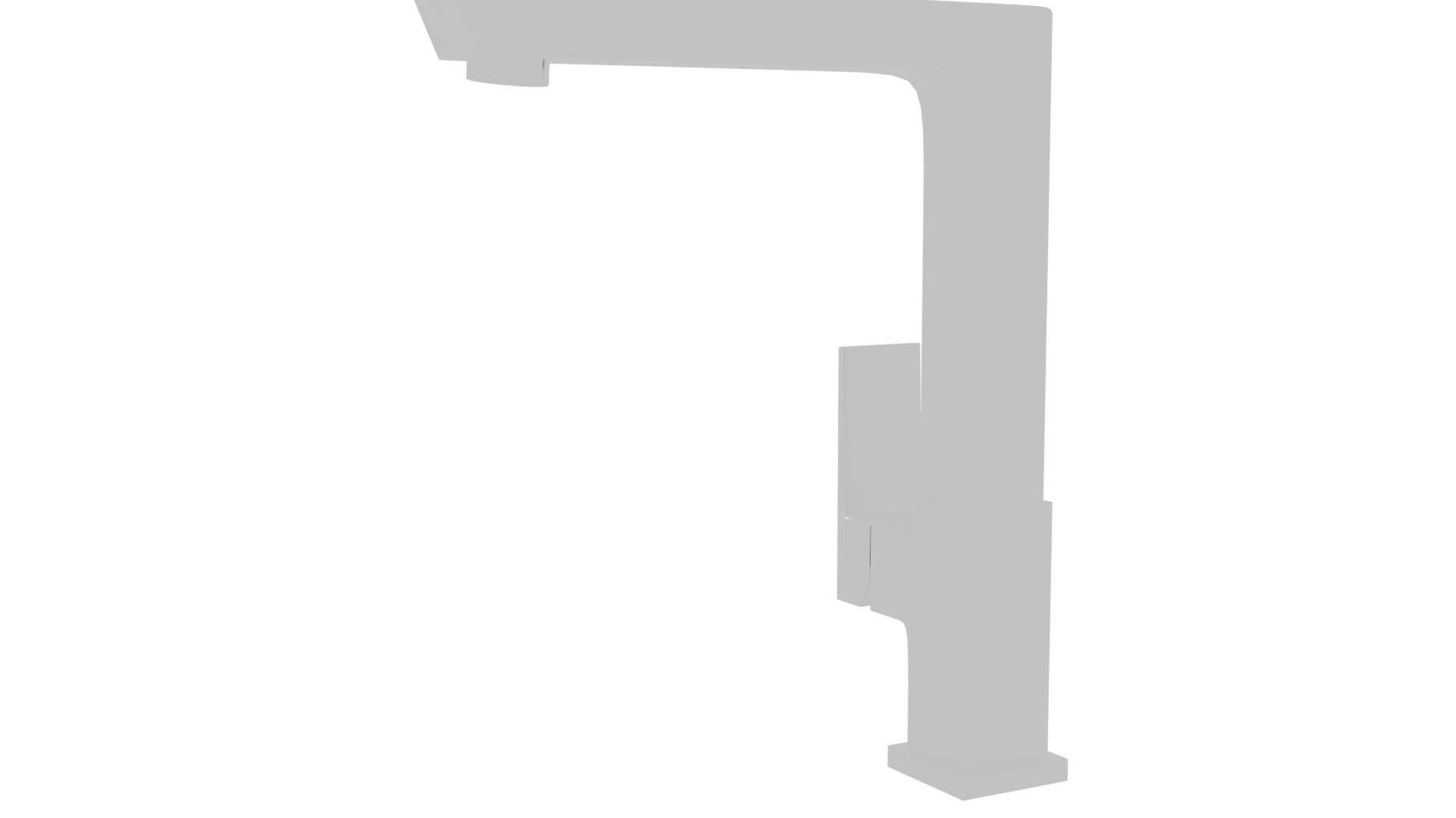 Sleek Modern Kitchen Faucet 3D - Professional 3D Model Render 4