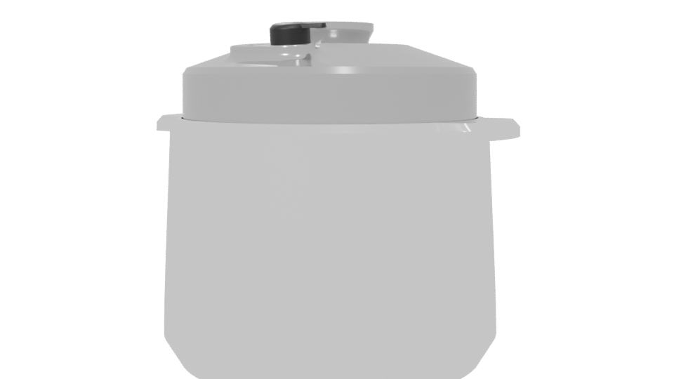 Compact Electric Pressure Cooker 3D - Professional 3D Model Render 6