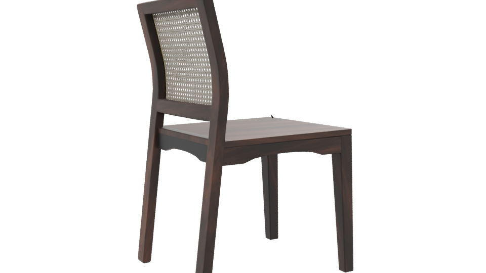 Elegant Wooden Dining Chair 3D Model - Professional 3D Model Render 7