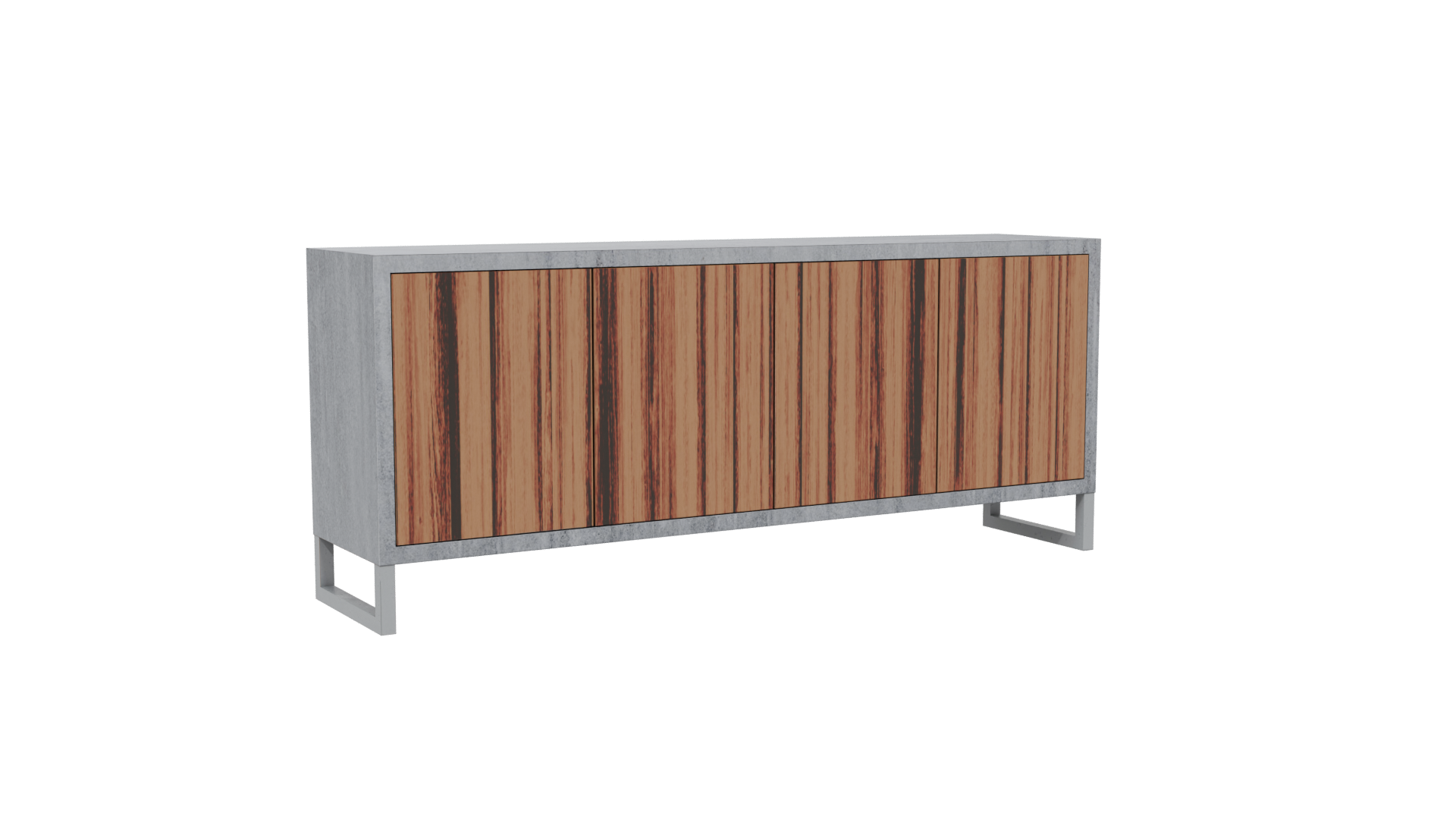 Minimalist Concrete Console Table 3D - Professional 3D Model Render 13