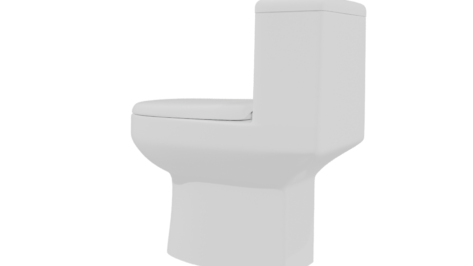 Stylish Modern Toilet 3D Model - Professional 3D Model Render 3