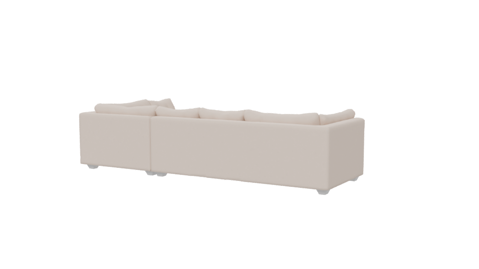 Elegant Sectional Sofa Model - Professional 3D Model Render 6