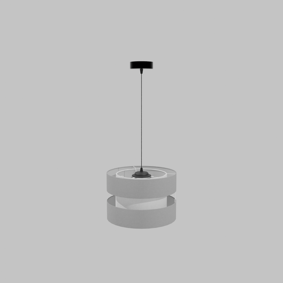 LAMP_COLG_TELA_1L_E27_GRIS