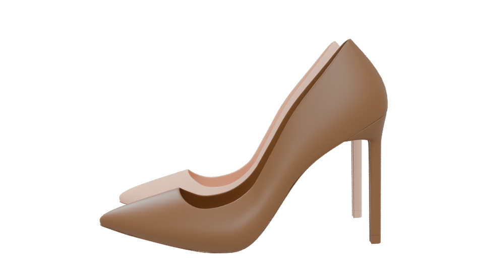 Elegant High Heeled Shoes 3D - Professional 3D Model Render 5