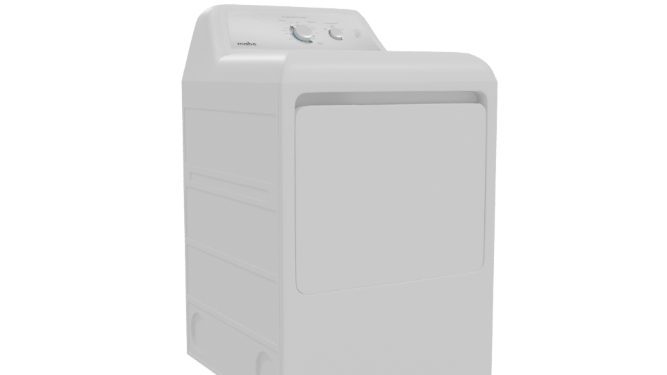 Realistic Top-Loading Dryer 3D Model - Professional 3D Model Render 10