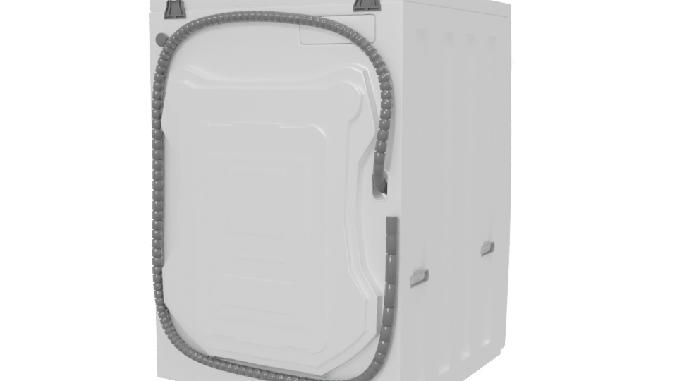 High-Quality Front-Loading Washer 3D - Professional 3D Model Render 6